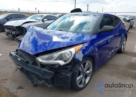 2012 Hyundai Veloster Base W/Gray z USA, uszkodzony, nr VIN KMHTC6AD8CU067589